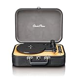Lenco Classic Phono TT-116 Bluetooth-Plattenspieler mit 3 Geschwindigkeiten - 33, 45 und 78 U/min - Vintage-Vinyl-Plattenspieler - RCA-Ausgang - Stereo Lautsprecher - schwarz